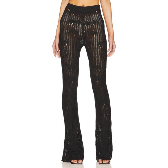 NBD Pants - Nbd 'Astra' Black Viscose Knit Pant Size M